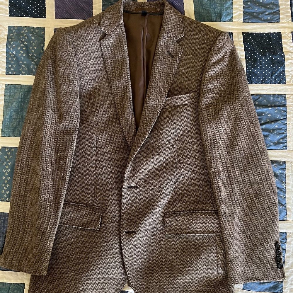 $375 J. CREW LUDLOW BLAZER SPORT JACKET COAT 36S HERRINGBONE TWEED polo suit